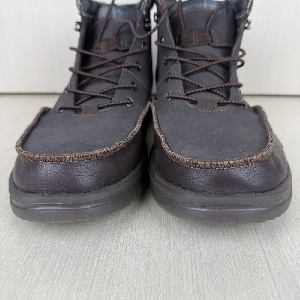 Hey Dude Bradley Classic Men's Size 10 Brown Slip On Boots Water Resistance - Picture 2 of 11